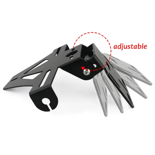 Imagen 2 del producto Soporte de montaje Universal ajustable para matrícula de motocicleta, para Kawasaki, Honda, Yamaha