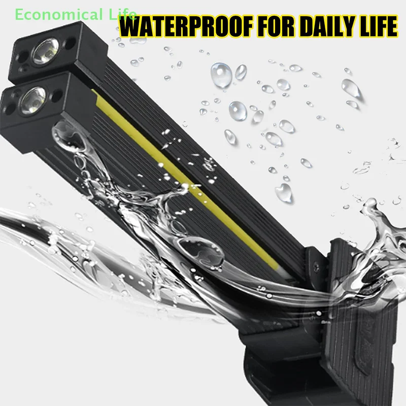 Lâmpada de ginástica para posar, lanterna led magnética portátil com gancho de suspensão, à prova d'água led 7th gear escurecimento academia para posar