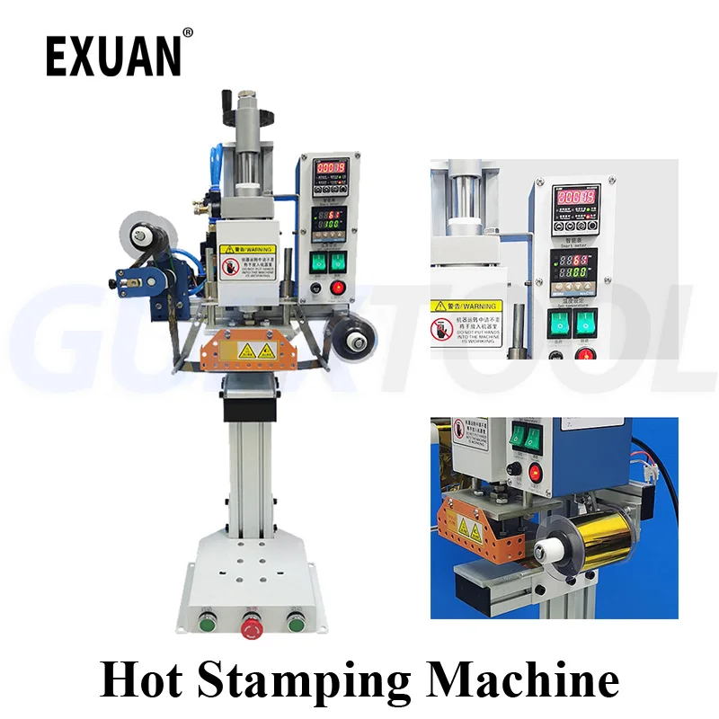 120KG Pneumatic Hot Stamping Machine Automatic Roll Paper Stamping And Labeling Machine For Turnover Boxes Storage Boxes