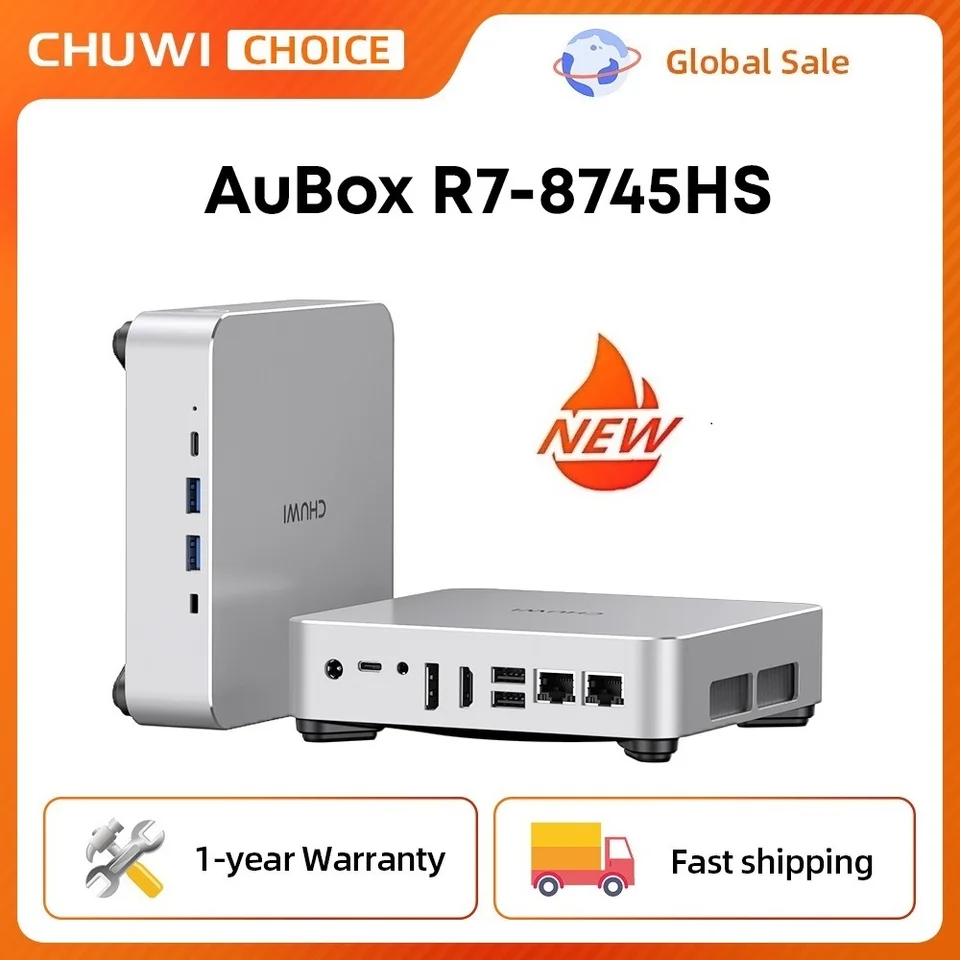 CHUWI AuBox ミニPC Ryzen 7 8745HS ベアボーン メモリ・SSD・OSなし 特別割引