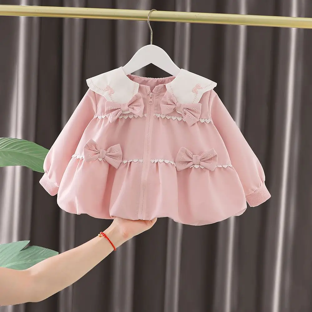 Baby Girl Fall Sweet Cute Trench Coat Cardigan Young Kids Fall Fashion Jacket Cardigan Little Girl Thin