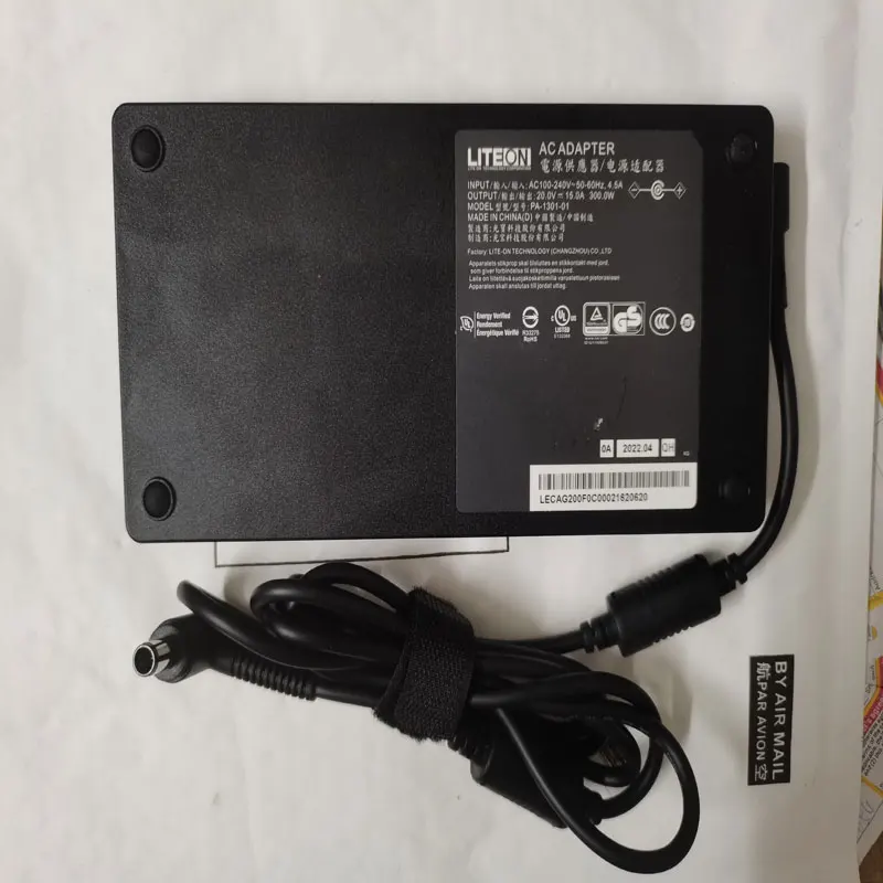 OEM Slim LITEON 300.0W 20.0V 15.0A PA-1301-01 7.4mm*5.0mm Pin For MSI/Clevo/Sager/asus 300W Series Gaming Laptop AC Adapter