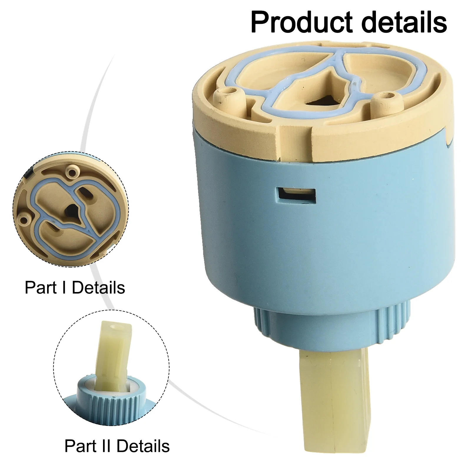 35mm/40mm Keramik hahn patronen ventil Ersatz Wasserhahn mischer Spulen ventil Keramik patronen hahn Bad armatur Zubehör