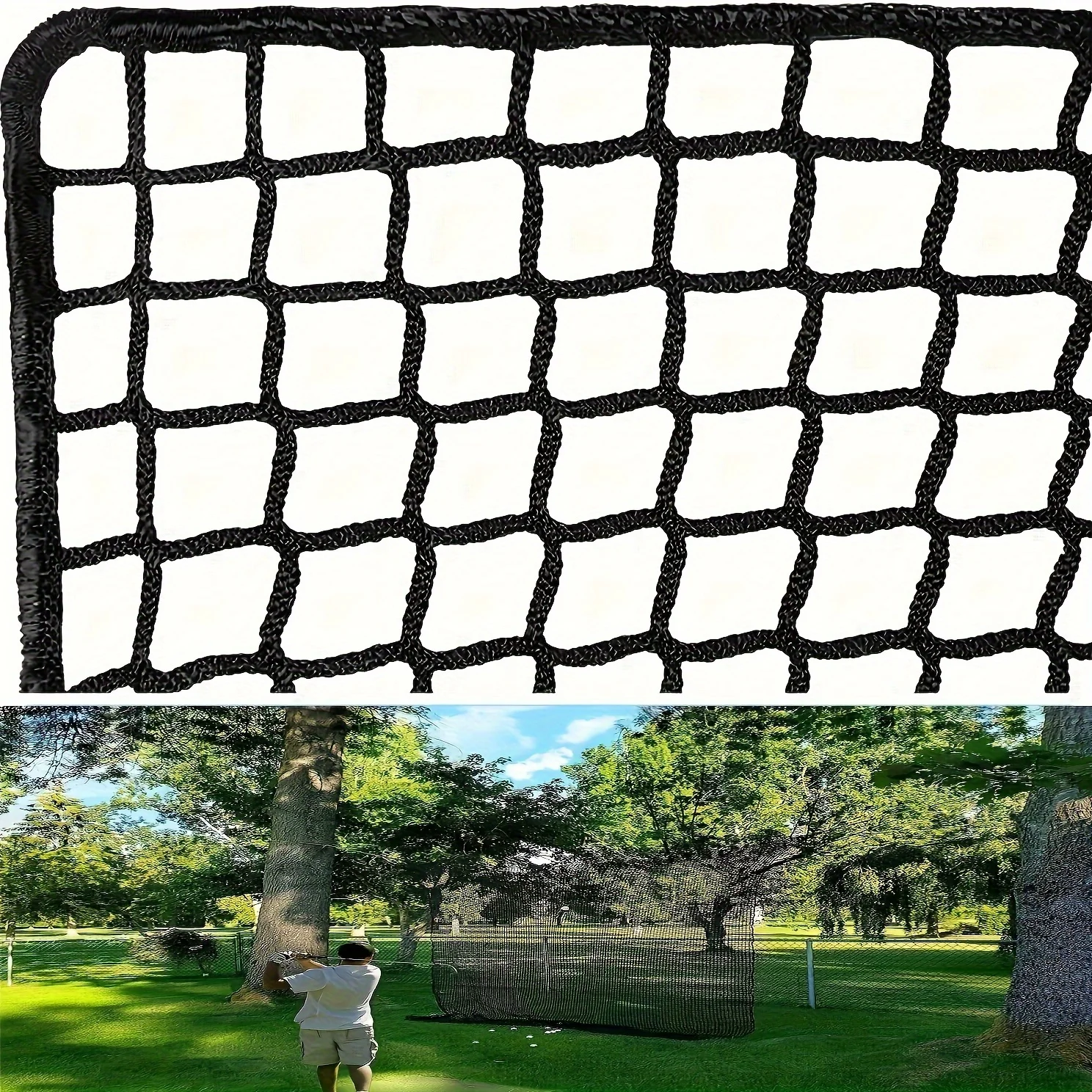 Golf Net, Golf Practice Net, Sports Practice Barrier Net, Heavy Duty Ball Netting Golf Hitting Net, DIY Ball Net, Baseball Net Hockey Net and Chipping Net, Safety Net, Fence Net