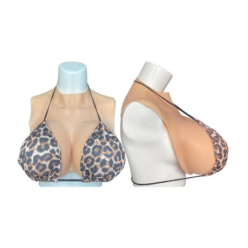 

Realistic Silicone Breast Forms for Transgender Cross-dress Trans Cosplay - Soft Shake Plump Fake Boobs with Skin Nipple Areola