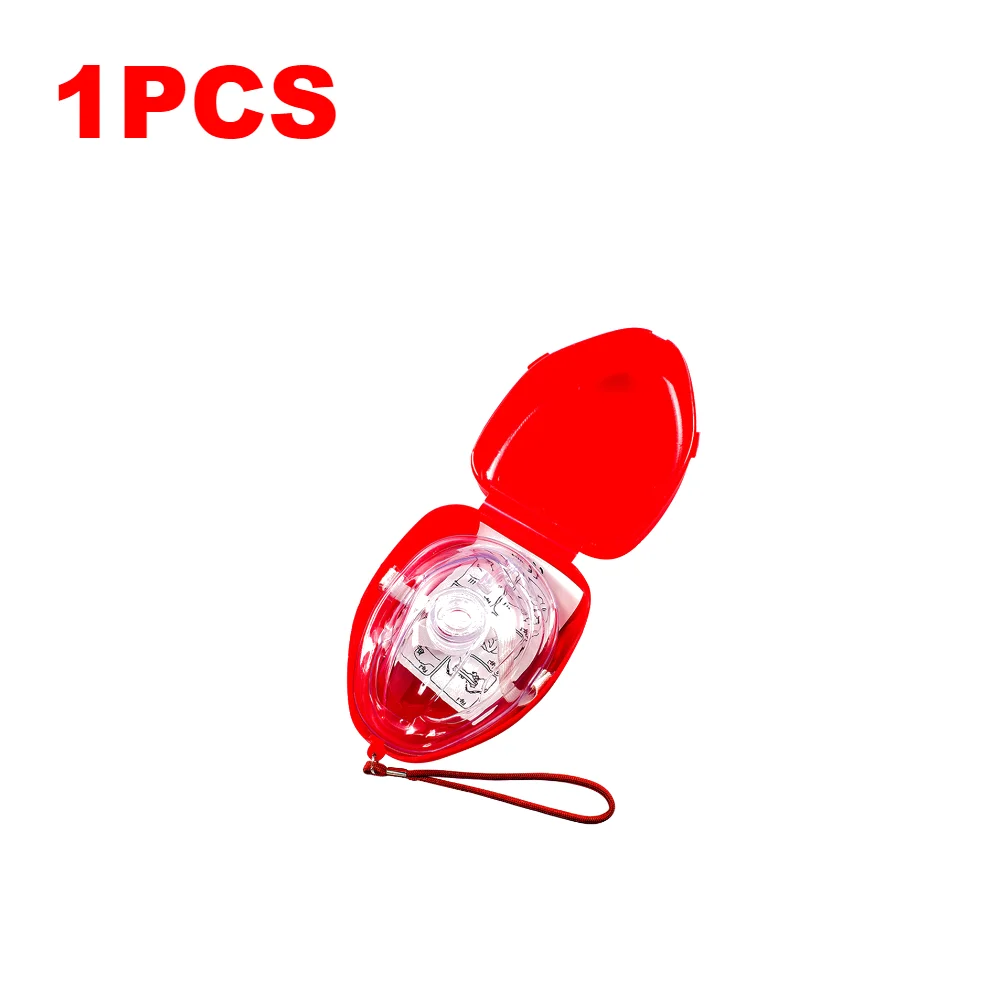 1-10PCS Ehbo CPR Ademhalingsmasker One-Way Kunstmatige Ademhaling Ademhalingsautomaat Maskers Outdoor Camping Emergency redder vraagt