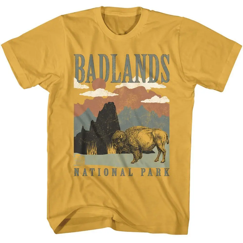 Badlands Landscape Recolor National Parks Brands T Shirt