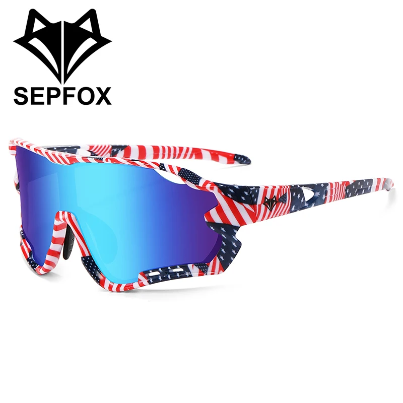 

SEPFOX UV400 Fishing Glasses Men Cycling Riding Hiking Driving Sunglasses For Outdoor Sports Mirrored Lens Women UV400 Eyewear