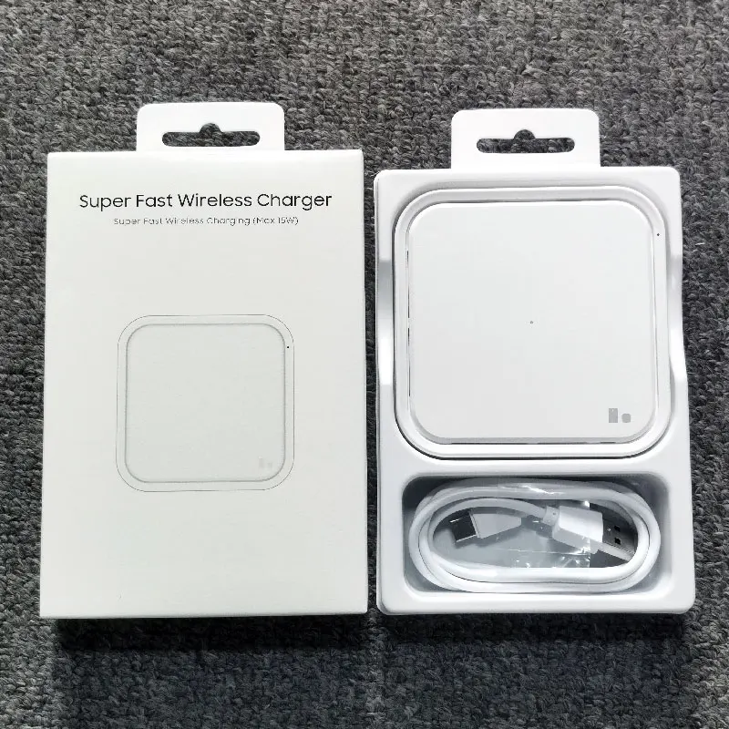 15W Fast Charge Wireless Charger Pad EP-P2400 For Galaxy S24 S23 S22 S21 S20 Note 20 Ultra S8 S9 S10 Plus Z Flip Fold 6 5 4 3 2