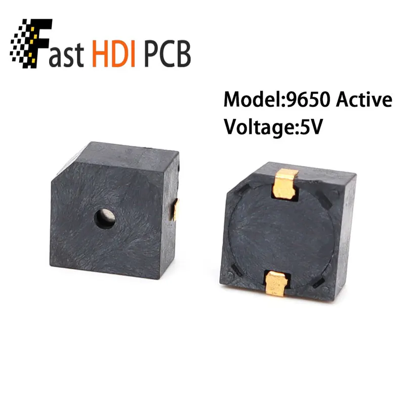 SMD 9650/1580 Buzzer Ativo - RoHS Resistente a Alta Temperatura/Tensão Personalizada para Produção em Massa (Desconto por Atacado/Suporte OEM)