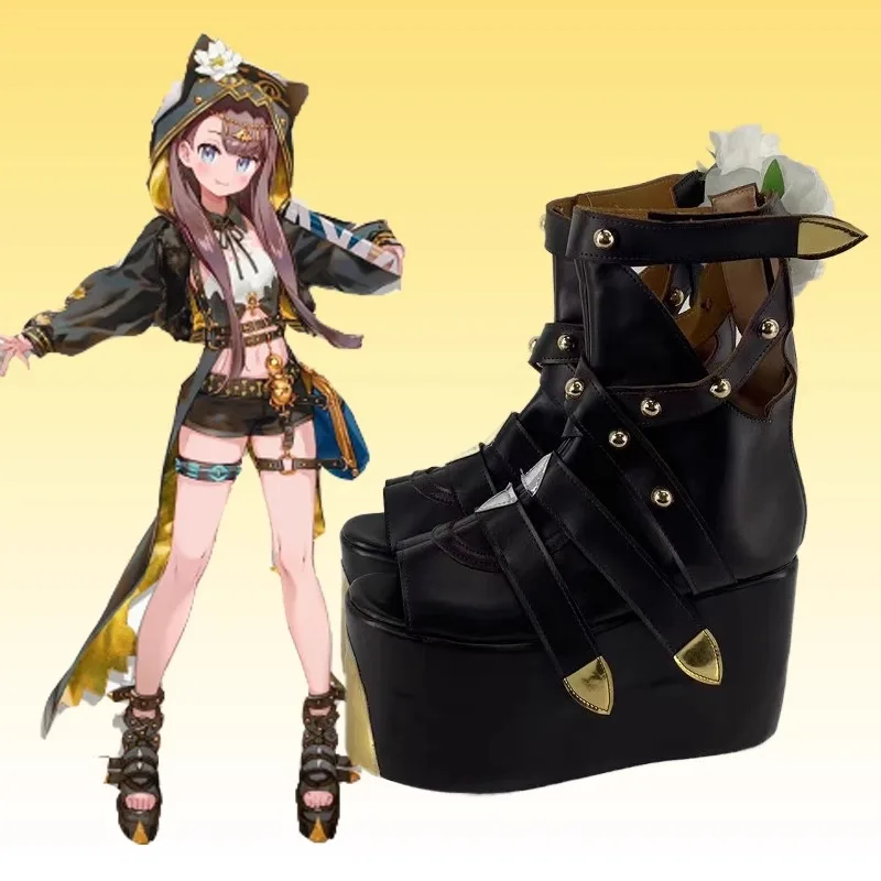 

Arknights PEPE Cosplay Costume Shoes Handmade Faux Leather Boots