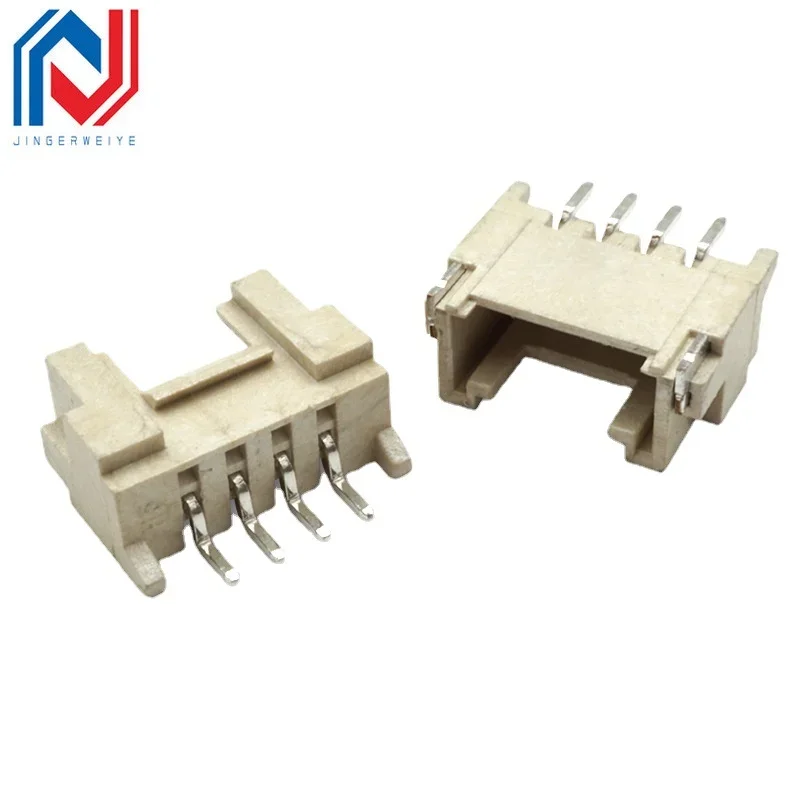 20Pcs Lying Sticker HY2.0mm Patch Socket SMT Type Spacing 2.0mm with Buckle 2P 3P 4P 5P 6P 7P 8p-12p Horizontal Patch Connector