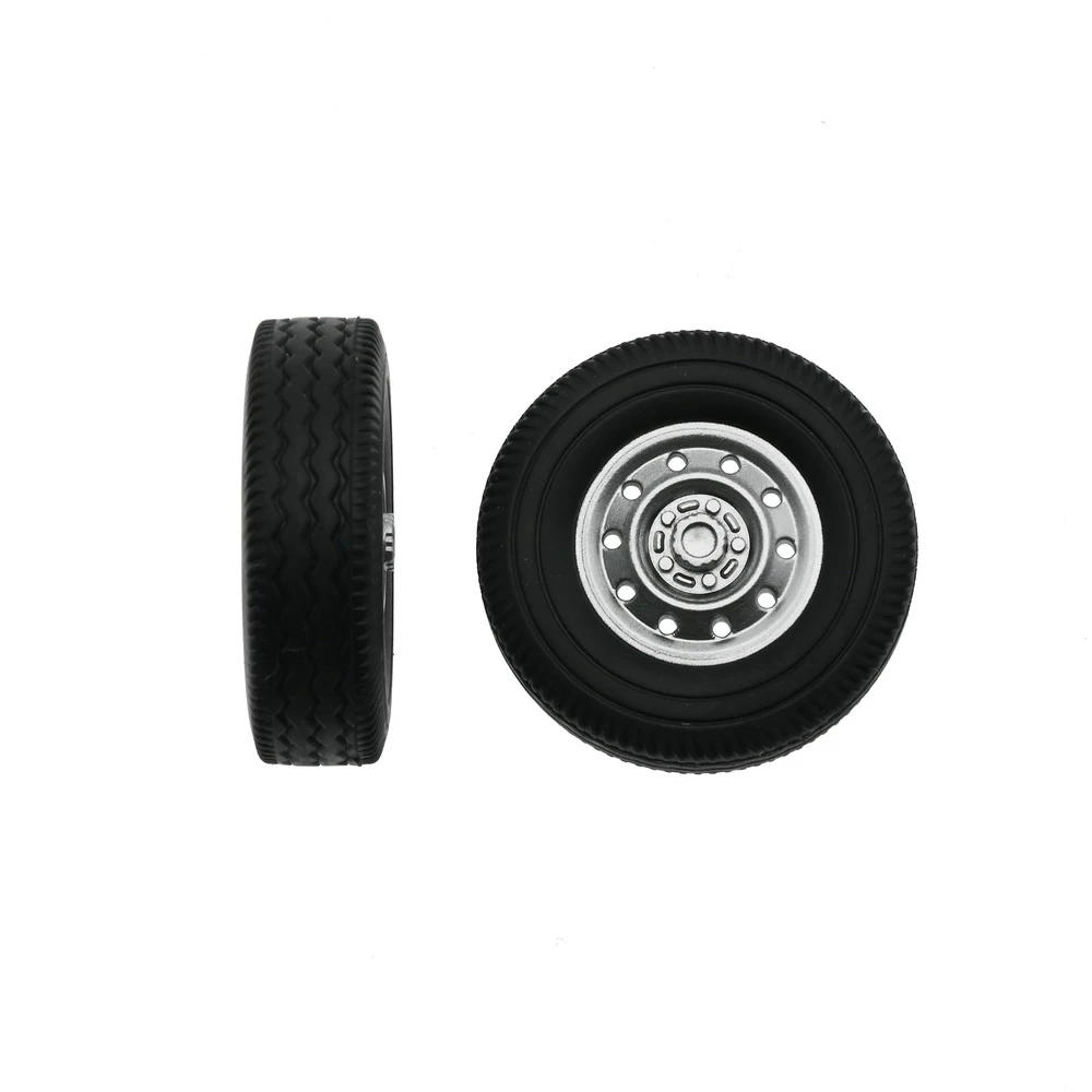 B64C4Pcs Rubber Wheel Tire Tyre for WPL D12 Mini 1/16 RC Drift Truck Car Spare Parts Accessories