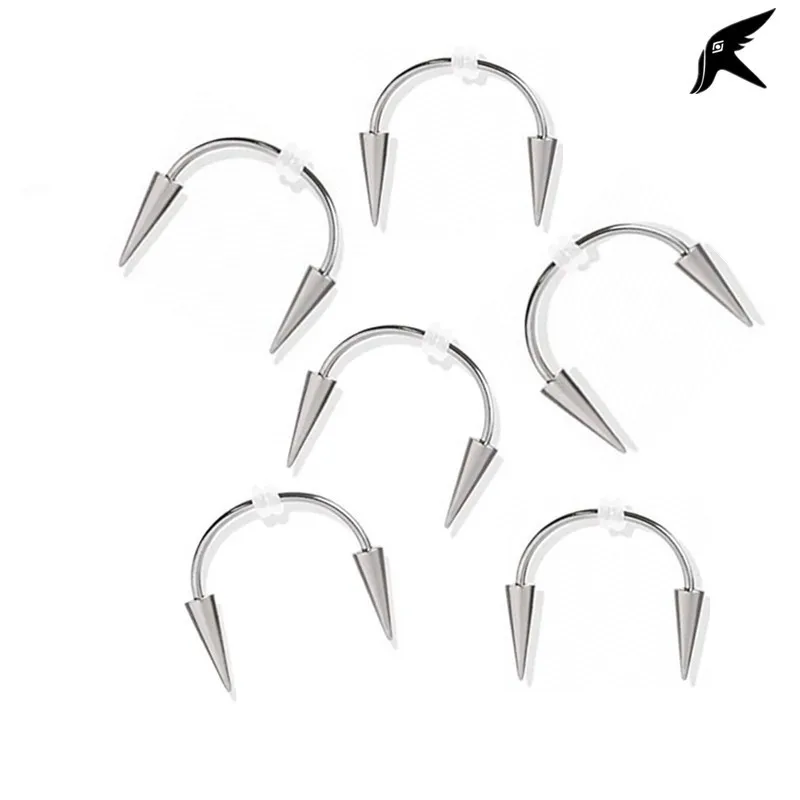 2 pieces of C-pole smiling lips, tiger teeth, zombie teeth, lace up, vampire pierced jewelry