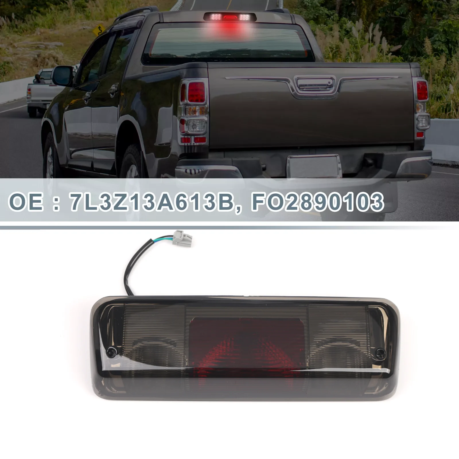 

Car Third Brake Light For Ford F-150 2004 2005 2006 2007 2008 3rd Third Brake Light LED Smoke Cargo Lamp 7L3Z-13A613-B