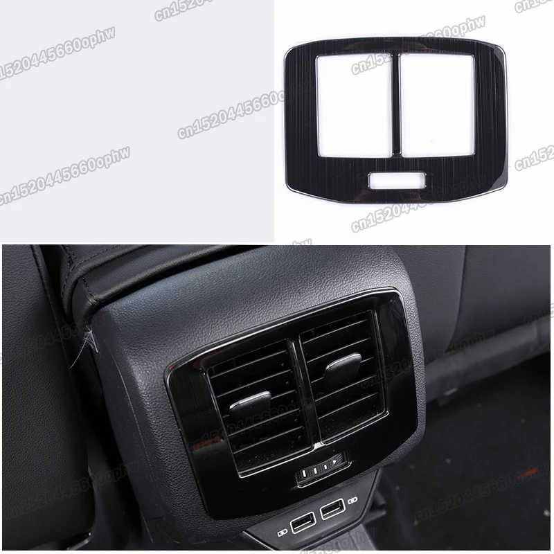 Car Rear Armrest Air Vent Outlet Frame Trims for Volkswagen Vw T-cross 2018 2019 2020 2021 2022 2023 C11 Accessories Auto R Line