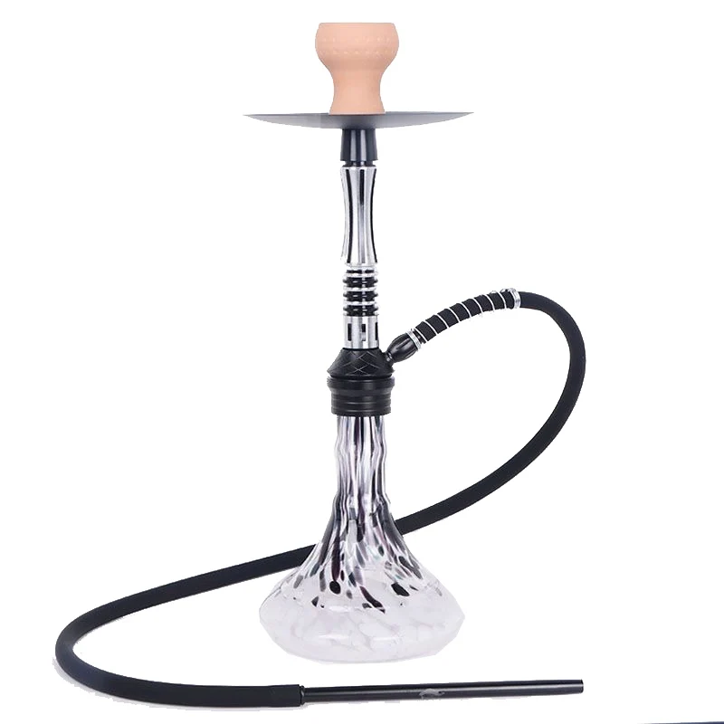 Stainless steel,Blue Purple Red Sky blue White Yellow,22in\56cm Medium Premium,Single Hose 1,Bar Shisha Full Set Pipe Hookah Set