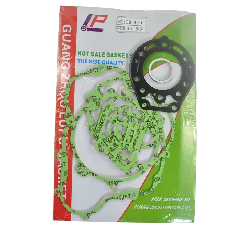 Motorfiets Rebuild Motor Cilinder Carter Clutch Cover Pakking Kits Set Voor Kawasaki KDX200 Kdx 200 200cc 1995-2006