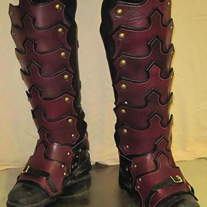 Hardcore Restoration! European Medieval Leg Guards, Essential Renaissance Nordic Viking Knight Cosplay Props