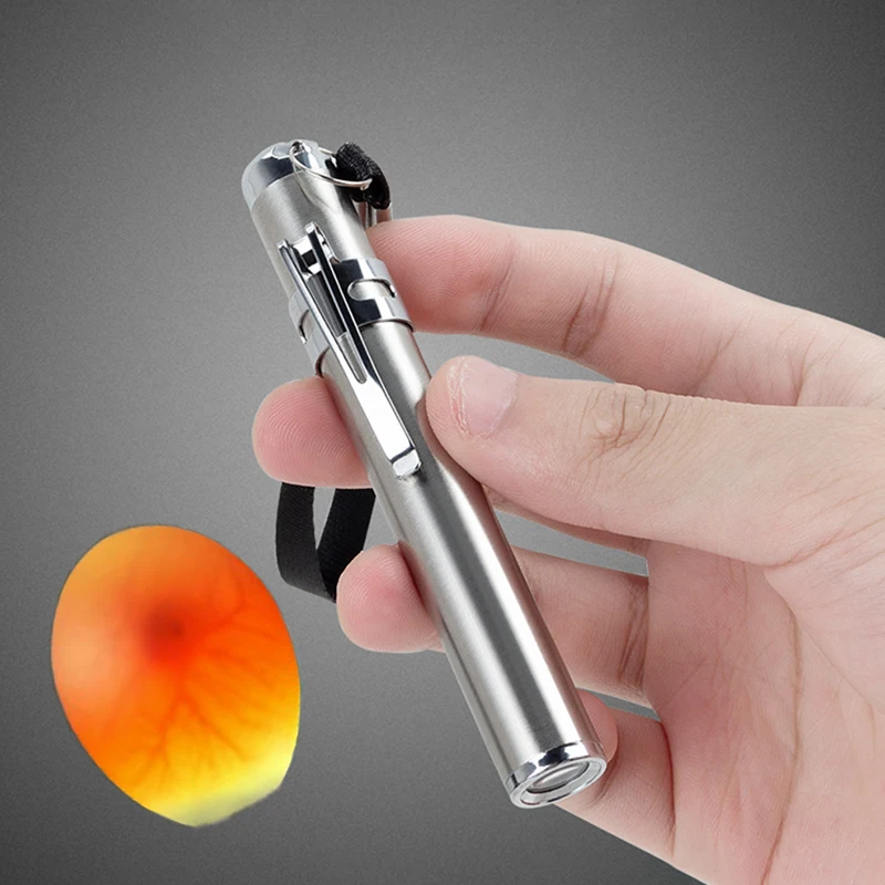 

Premium Egg Tester Flashlight; Features Bright Cool LED Light for Chicken, Quail, Duck, and Canary Eggs