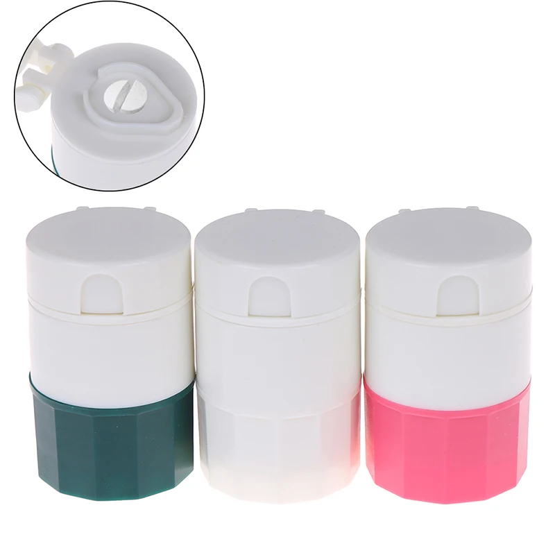 4 In 1 Portable Pill Case Medicine Splitter Powder Pastillero Grinder Pill Cutter Medicine Box Storage Drug Container Pillbox