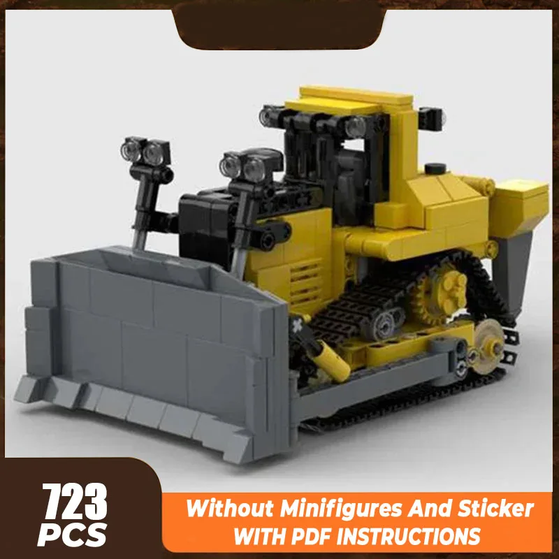 City Car Model Moc Building Bricks Semi-trailer Dozer CAT D9 Technology Modular Blocks Gifts Christmas Toys DIY Sets Assembly