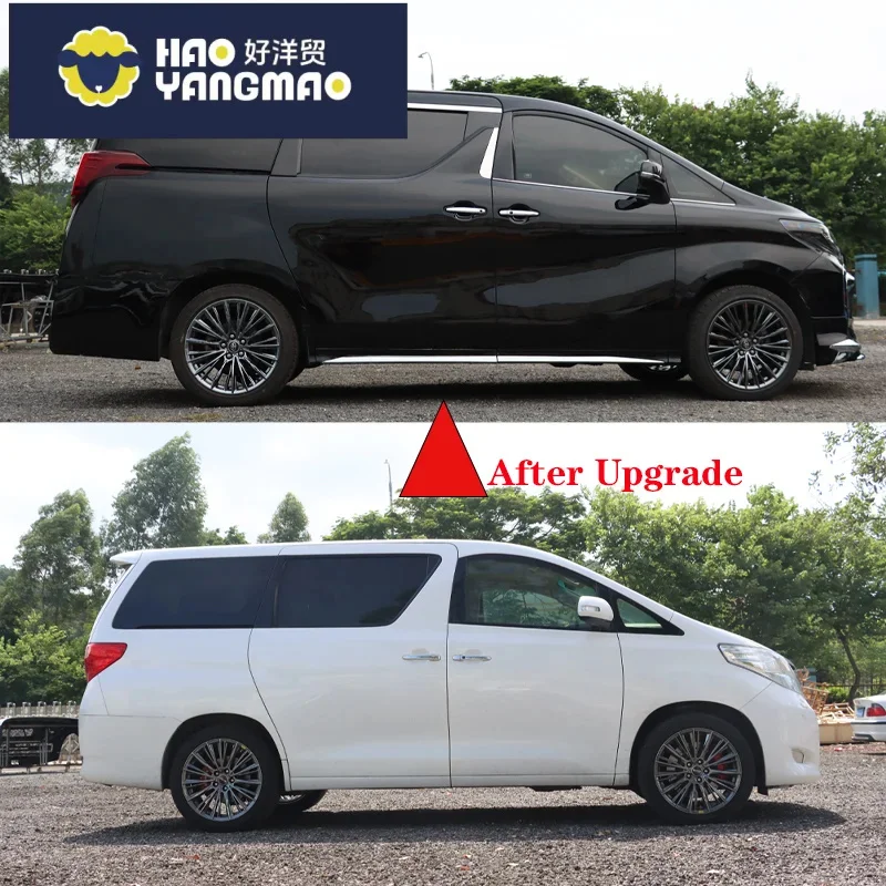 2022 35 Series Appearance Upgrade Kit for 2009-2014 Toyota Alphard Durable Aluminum Door Enhances Car Model