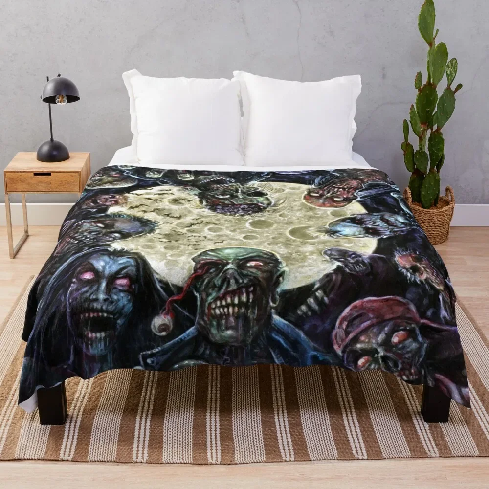 

Zombies Attack (Zombie horde) Throw Blanket Soft Plush Plaid Extra Large Throw Thermals For Travel Blankets