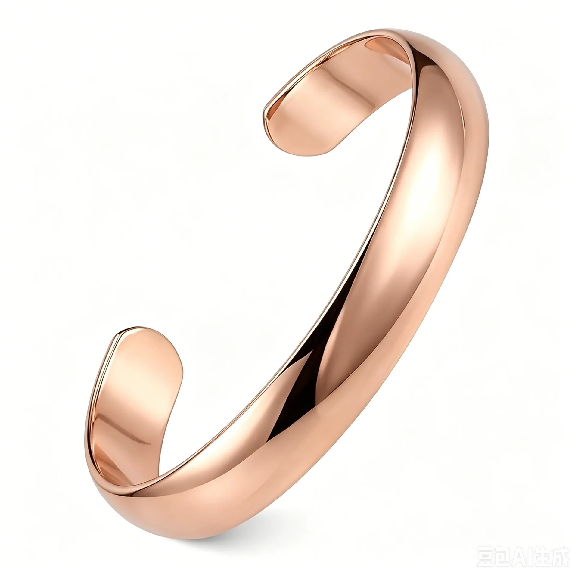 Reine Kupferarmbänder für Damen und Herren, wasserdicht, heilende Manschettenarmbänder, verstellbar, klobige Kupferarmreifen, Schmuckgeschenke – Detail 1