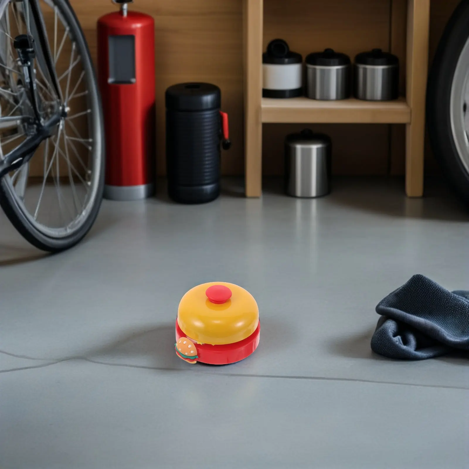 

3Pcs 's Bicycle Bells Cute Cartoon Hamburger Design Loud Sound Safety Horn for Bikes Scooters Balance Bikes Bike