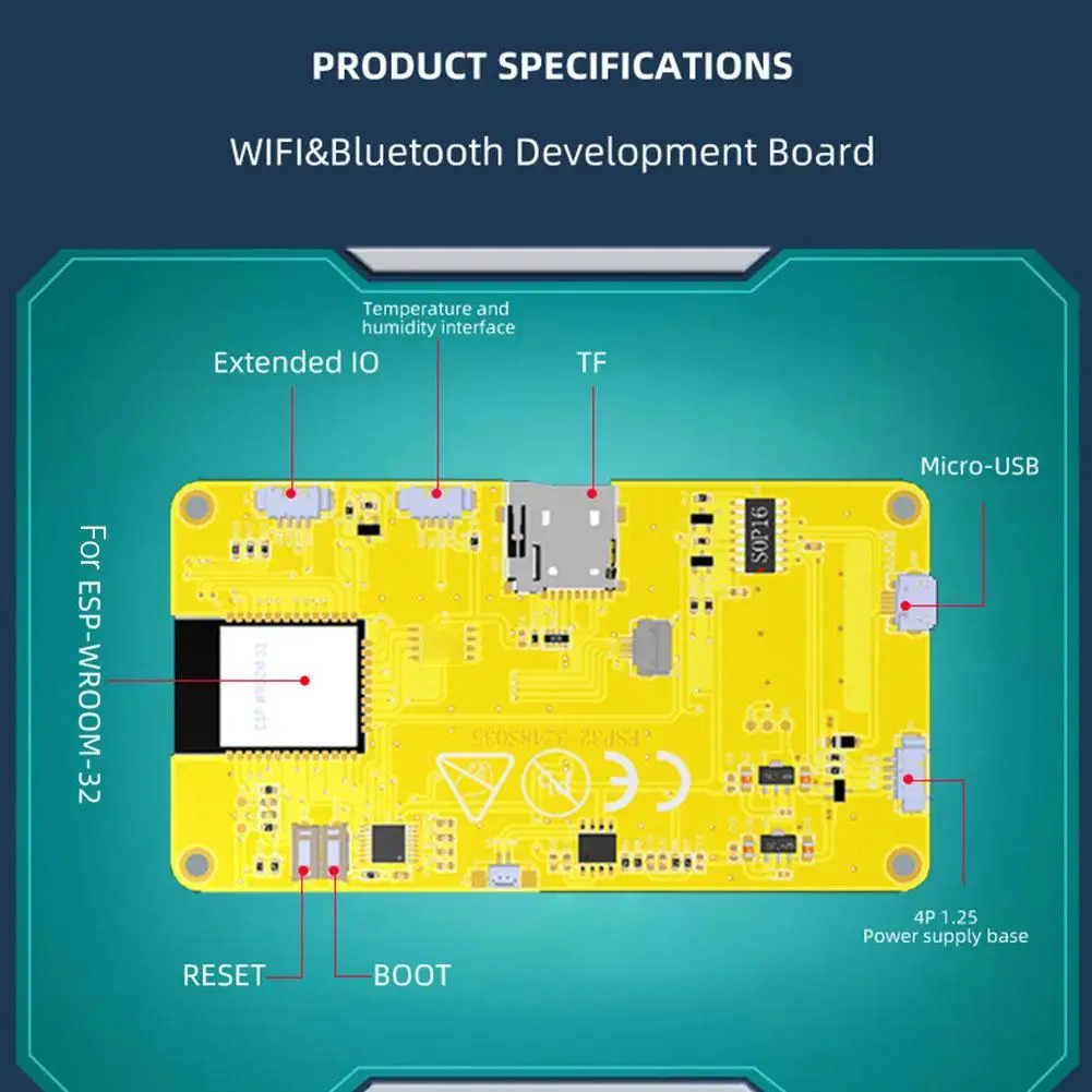 شاشة عرض ذكية لـ p32 ، لوحة التطوير ، واي فاي ، بلوتوث ، ملحقات ، ESP32 ، ESP32 ، ESP32 ، ESP32 ، "، × ، × ، U3E6