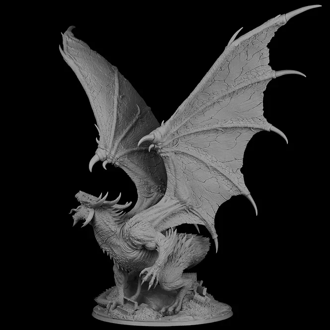 Resin model kits figure colorless and self-assembled dragon Large Scale A-1728