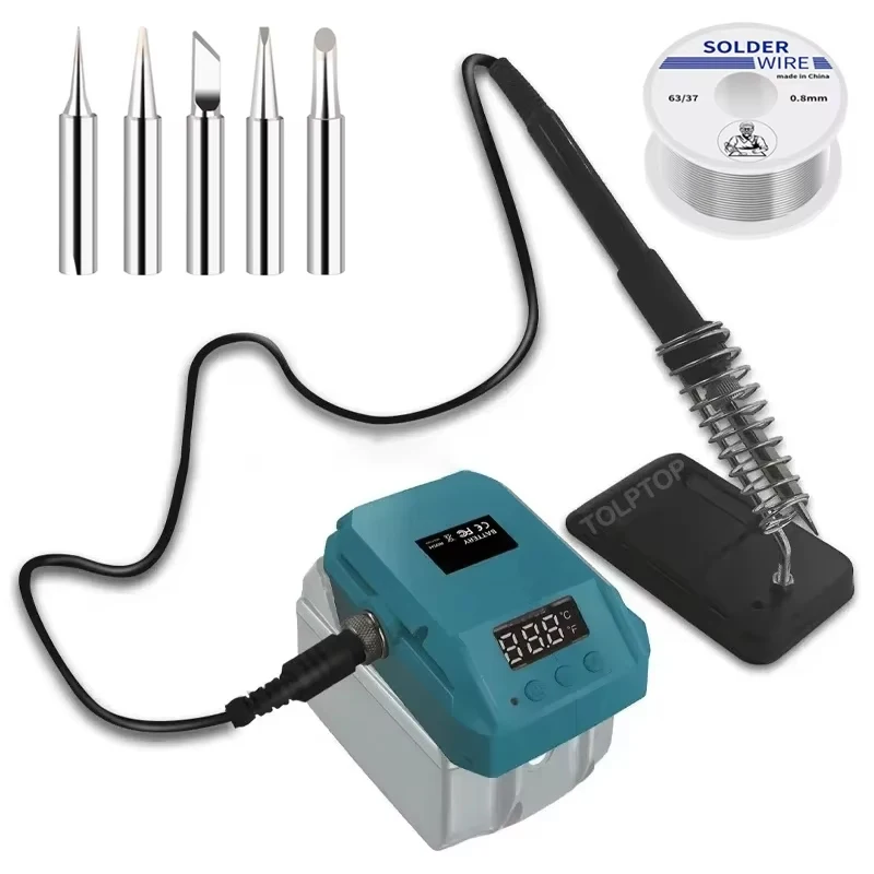 

Портативный беспроводной электрический паяльник с аккумулятором Makita 18 В 60 Вт 480 ° Многофункциональный бытовой электросварочный аппарат C