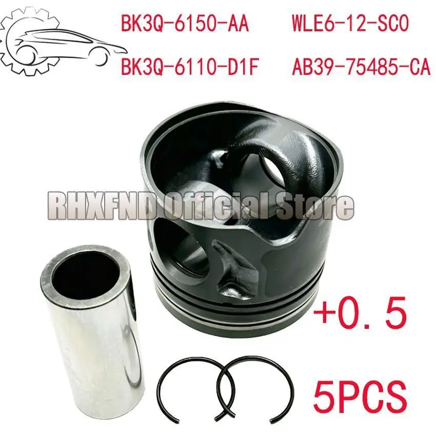 AB39-75485-CA BB3Q-6110-D1F BK3Q-6150-AA Juego de anillos de pistón agrandados de 0.5 para Ford Ranger Transit 3.2L