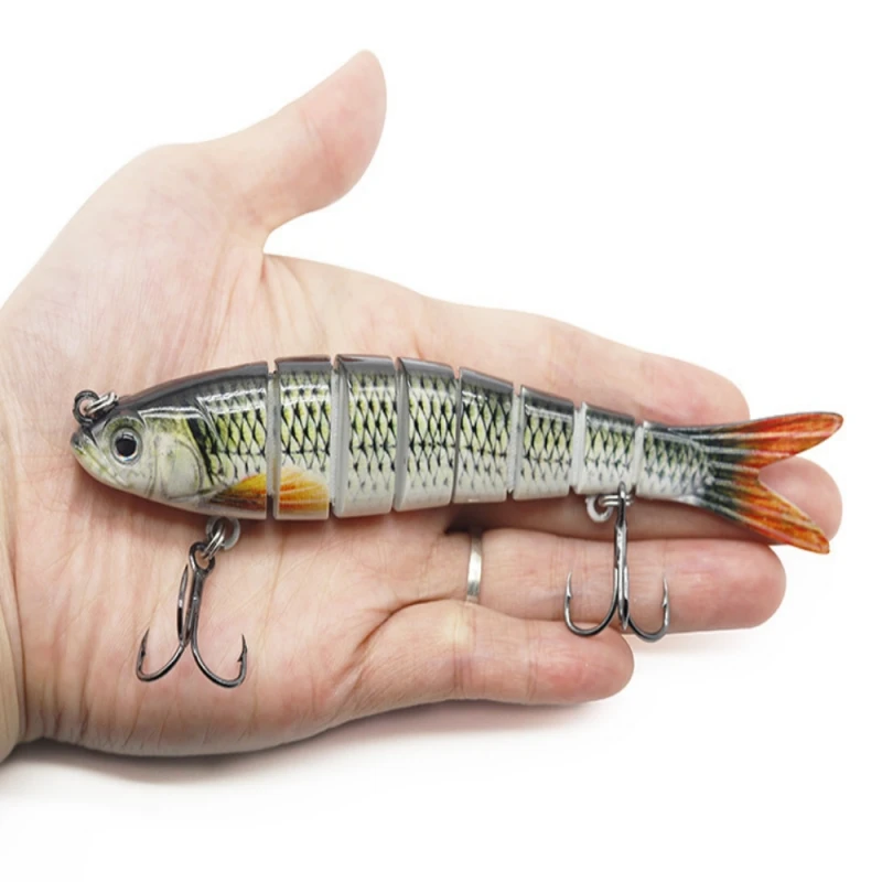 ILURE 1Pcs Hard Bait Artificial Fishing Lure Swimbait Bionic Jointed Broken Wobblers Pike Trout Fishing Accessory High Quality