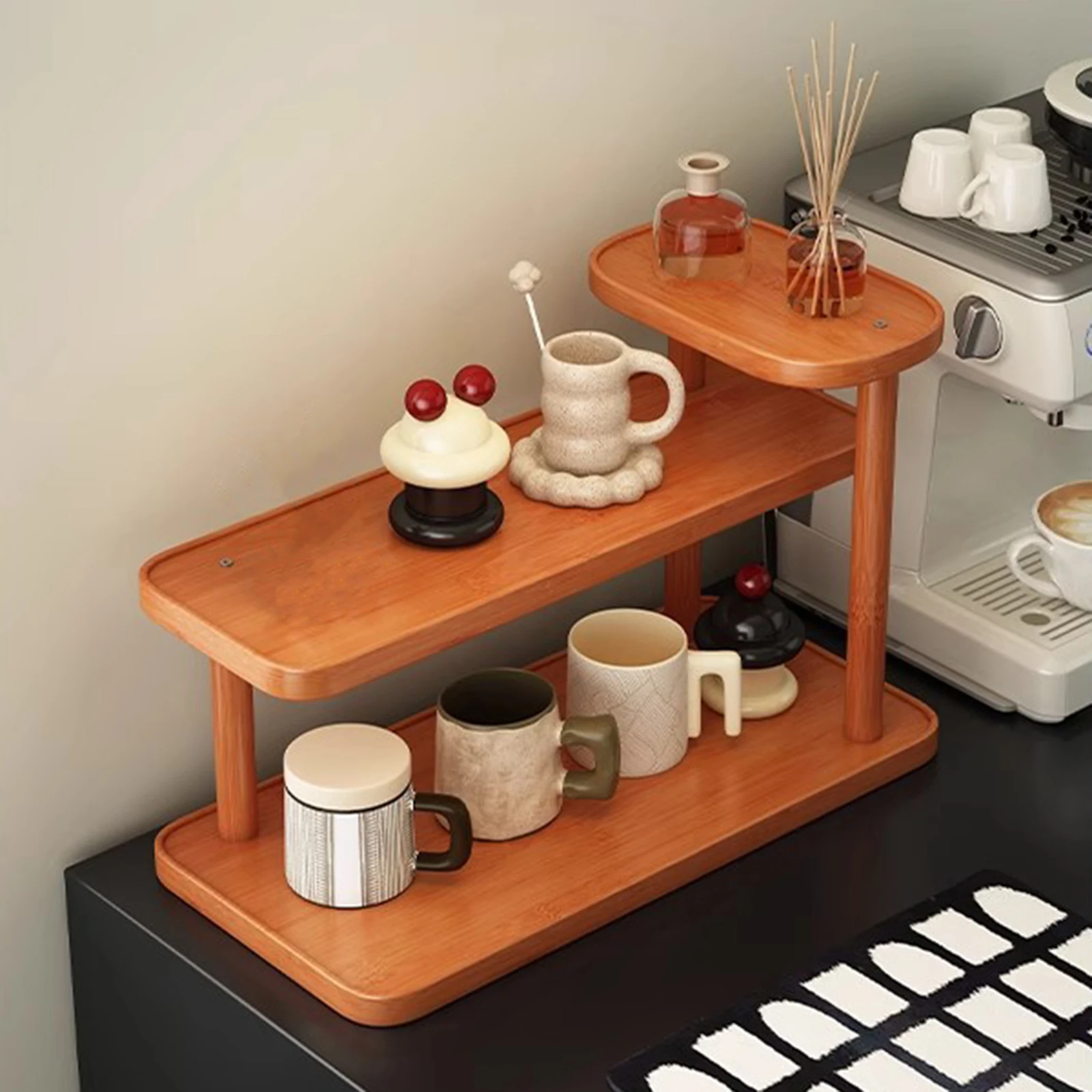

Кухня, столовая, столешница, деревянный настольный органайзер, универсальный элегантный домашний декор, офисные настольные полки для гостиной, общежития