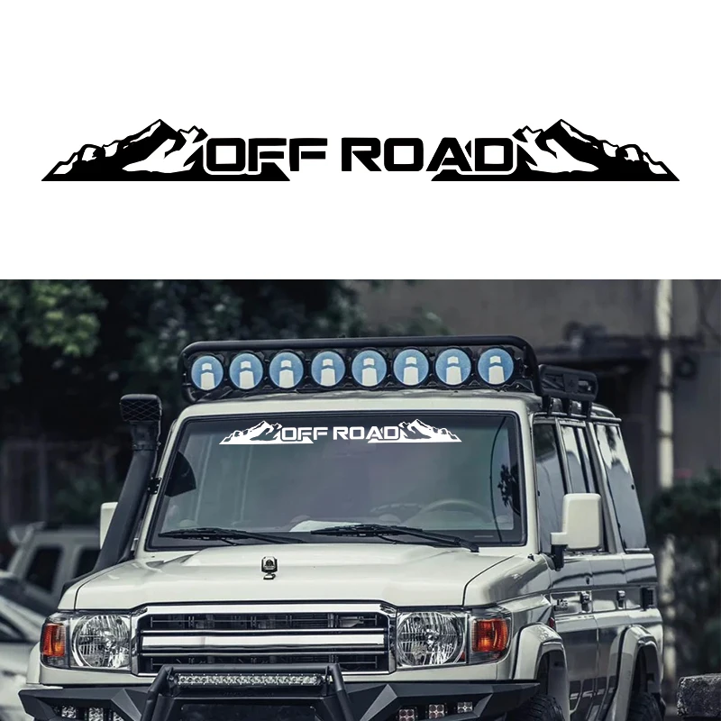 

Наклейка на лобовое стекло 100x9 см для внедорожников — виниловая наклейка на заднее стекло, подходит для автомобилей 4x4, для бездорожья, грязи