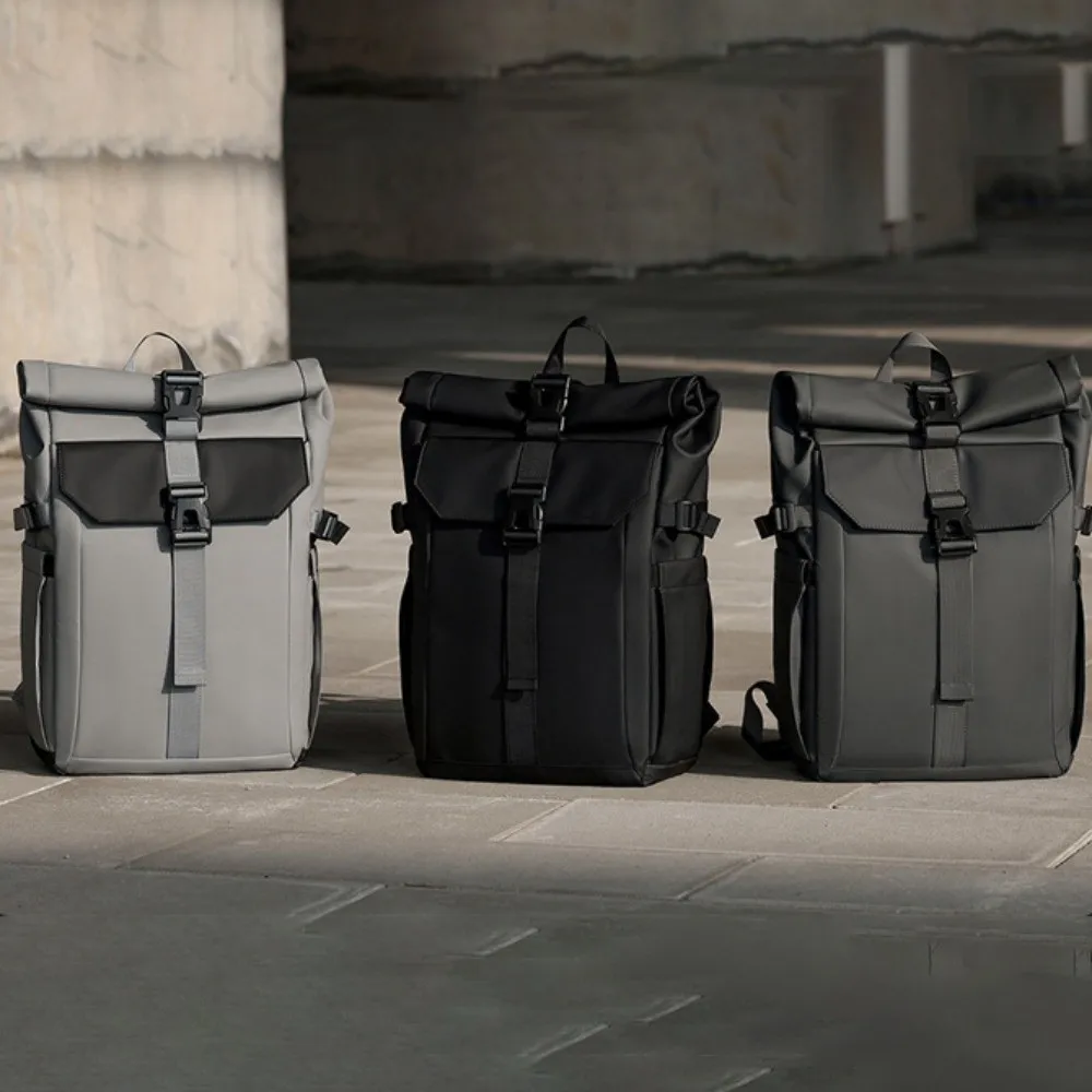 حقيبة ظهر ترفيهية للرجال بسعة كبيرة خفيفة الوزن ومتعددة الطبقات حقيبة ظهر للسفر قابلة للتنفس ومقاومة للماء للرجال حقيبة ظهر للكمبيوتر المحمول للكلية