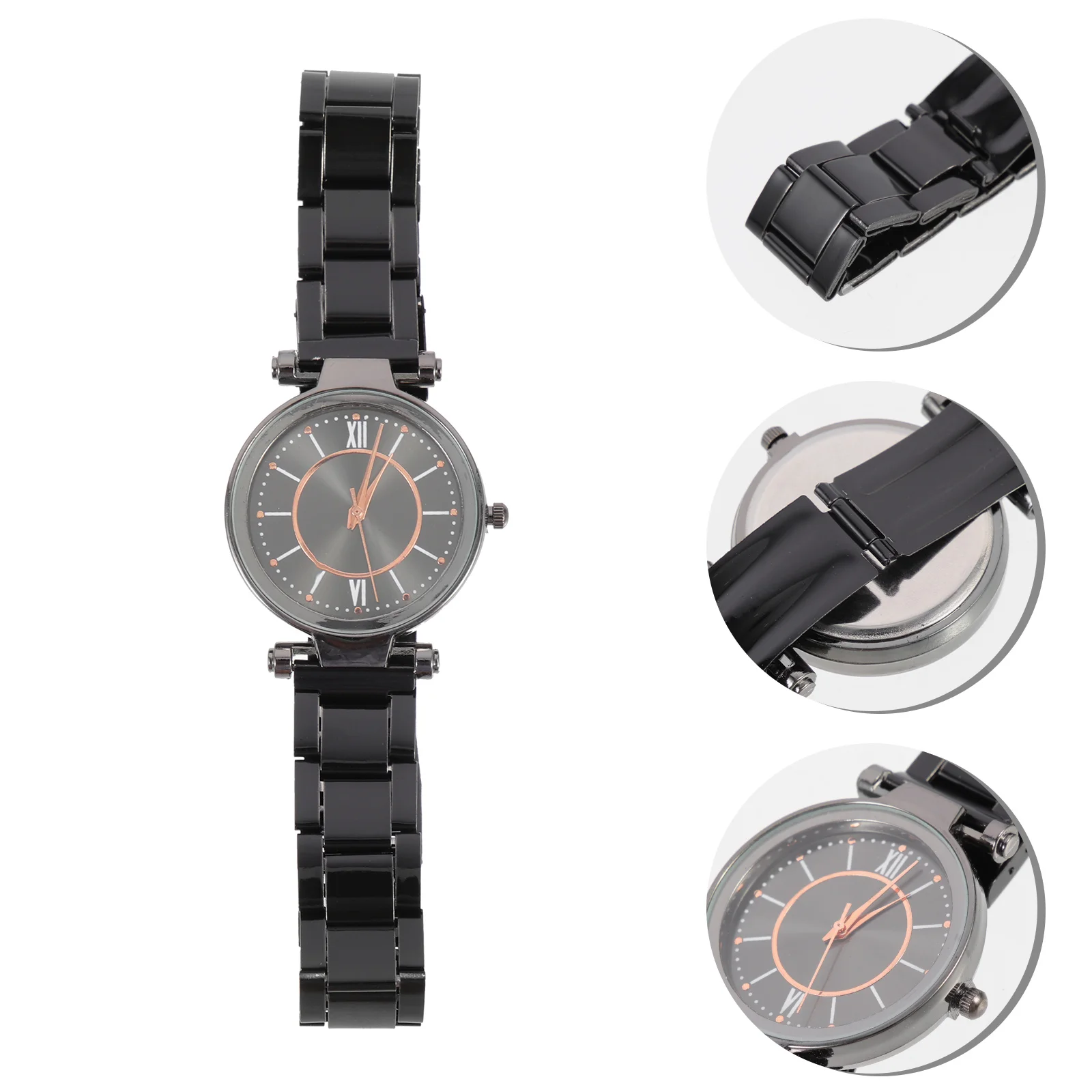 Steel Band Quartz Watch Comfortable Wrist Stylish Women Decorative Female