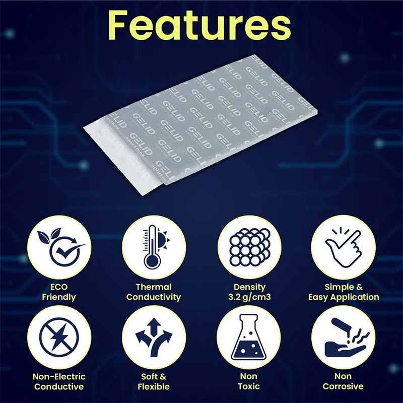 GELID GP-EXTREME Thermal Pad CPU/GPU Graphics Card Motherboard high-performance Pad Heat Dissipation Silicone Pad Multi-Size