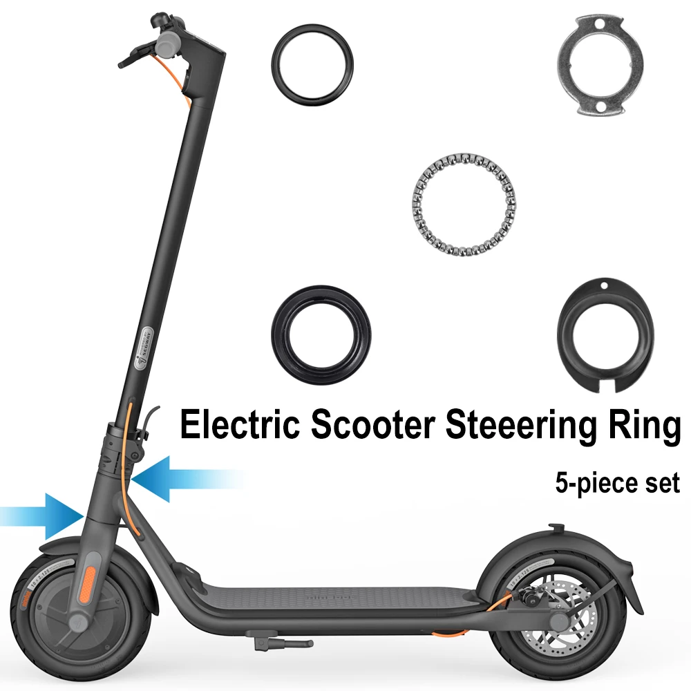 Scooter elettrico Forcella Anteriore Tubo Cuscinetto Ciotola Dispositivo di Sterzo Rotante per Scooter Elettrico Ninebot Segway F20 F30 F40 Parti