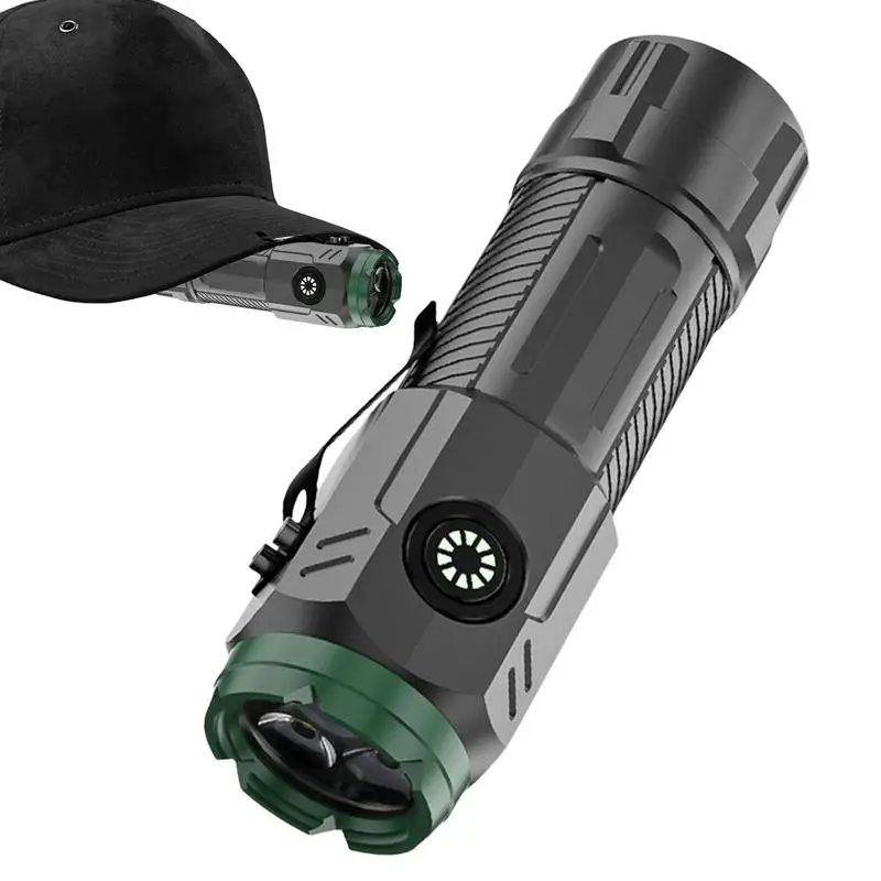 Powerful Mini LED Flashlight Super Bright Pocket Torch Rechargeable Hiking Flash Light With Tail Magnet For Outdoor Camping