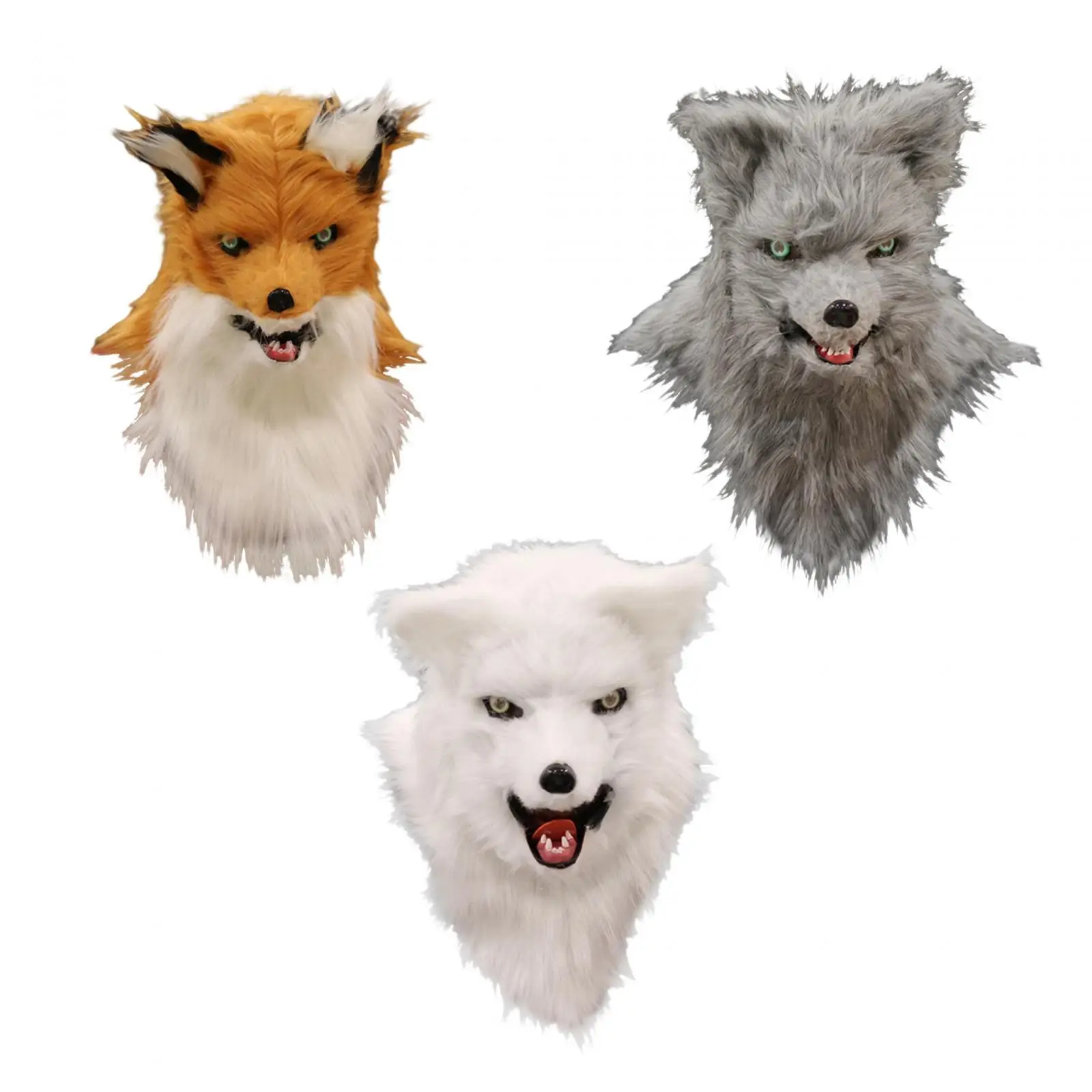 

Плюшевая маска, реалистичная маска на всю голову животного, костюм, аксессуары для макияжа для косплея