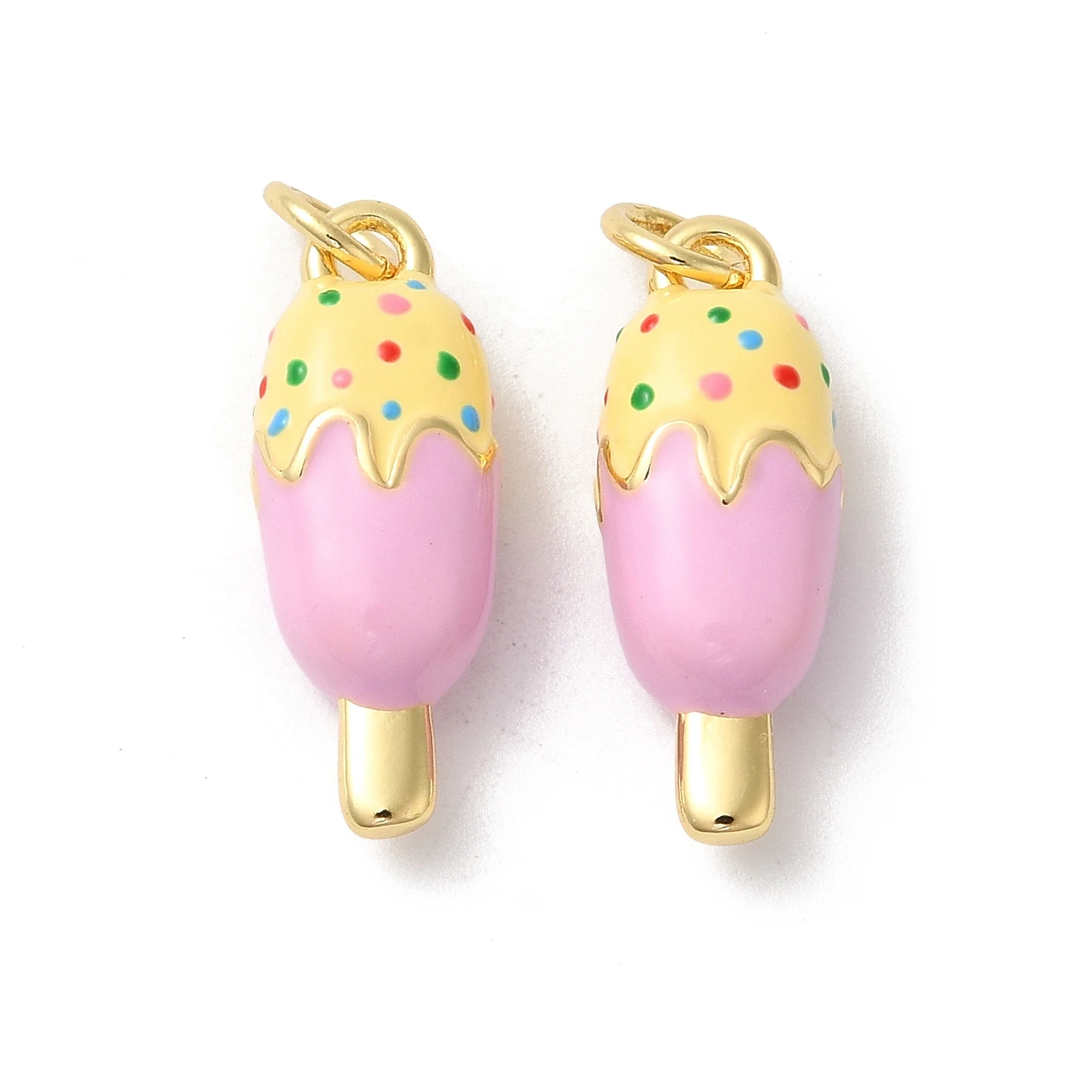 

10pcs Dessert Theme Brass Enamel Charms Gold Plated for Making Making DIY Jewelry Necklace Earring Bracelet Crafts Sweet&Cute
