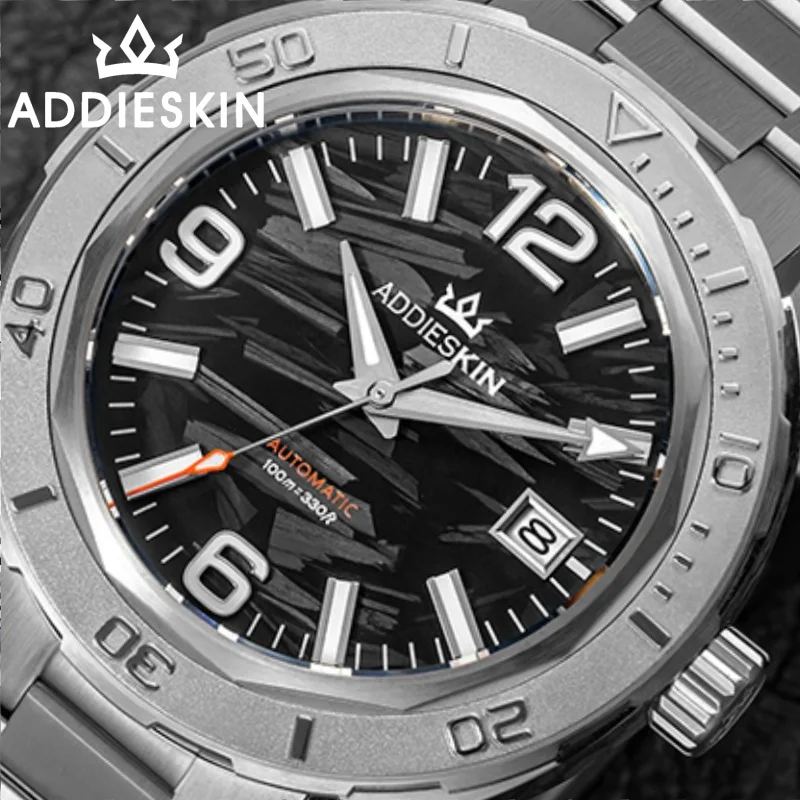 

ADDIESKIN Men's Watch 10Bar Waterproof Sapphire Glass Luxury 316L Stainless Steel BGW9 Super Luminous Man Mechanical Watches