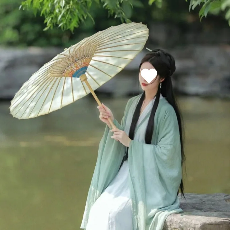 4点セット 中国漢服 清平風 薄手 漢服 レディース 新古代風 カーディガン リーシアンスカート 魏晋風 ミントグリーン 漢服