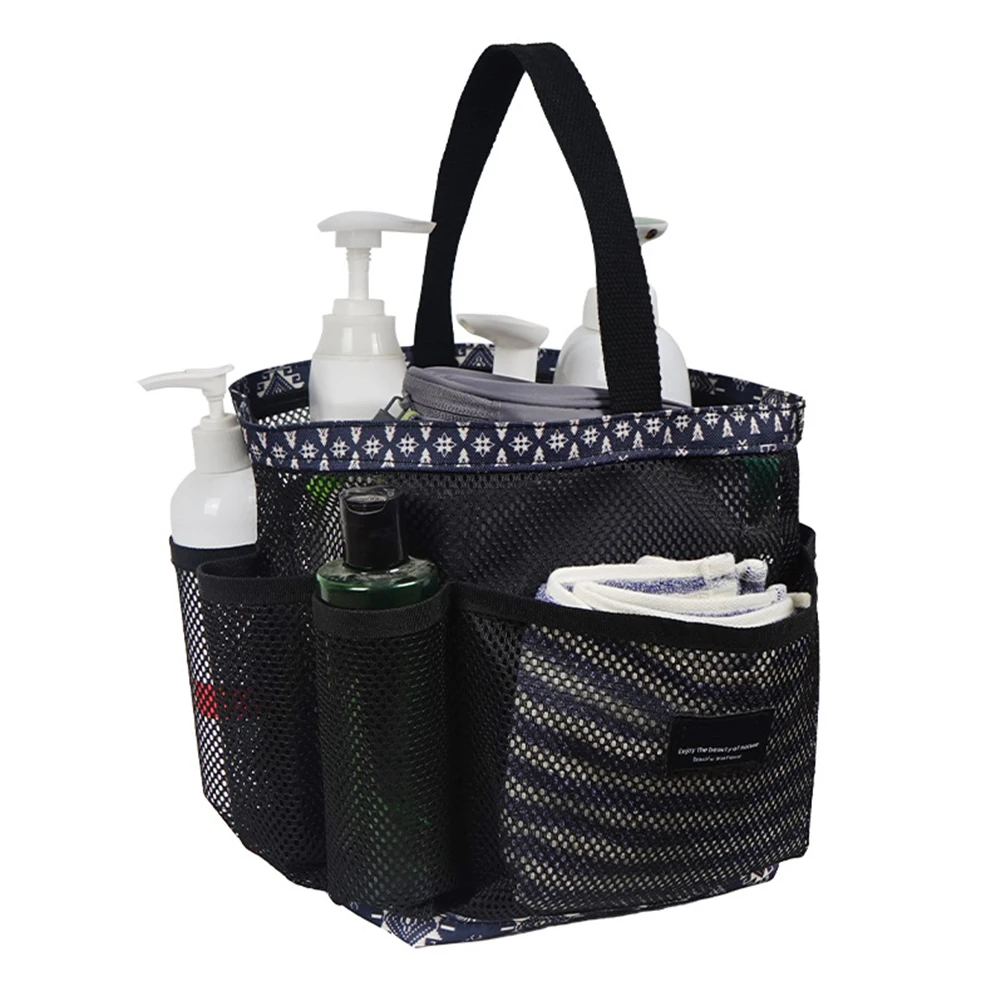 Shower Caddy Storage Bag With Handle Multi-Purpose Portable Bag For Swimming Bathroom