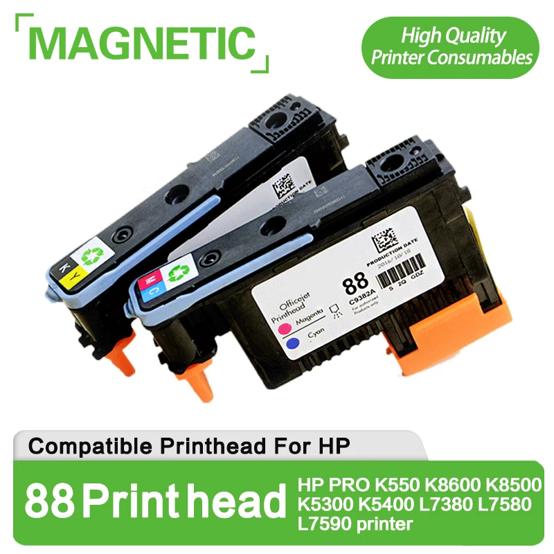 NEW For HP 88 printhead C9381A C9382A pertain HP PRO K550 K8600 K8500 K5300 K5400 L7380 L7580 L7590 printer