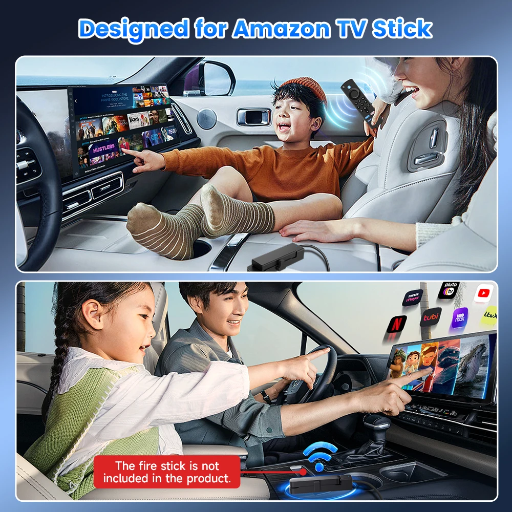 Carlinkit FireDrive Link تحويل CarPlay السلكي إلى HDMI لـ Fire TV Stick Streaming Car Entertainment Solution إعداد سريع وسهل #4