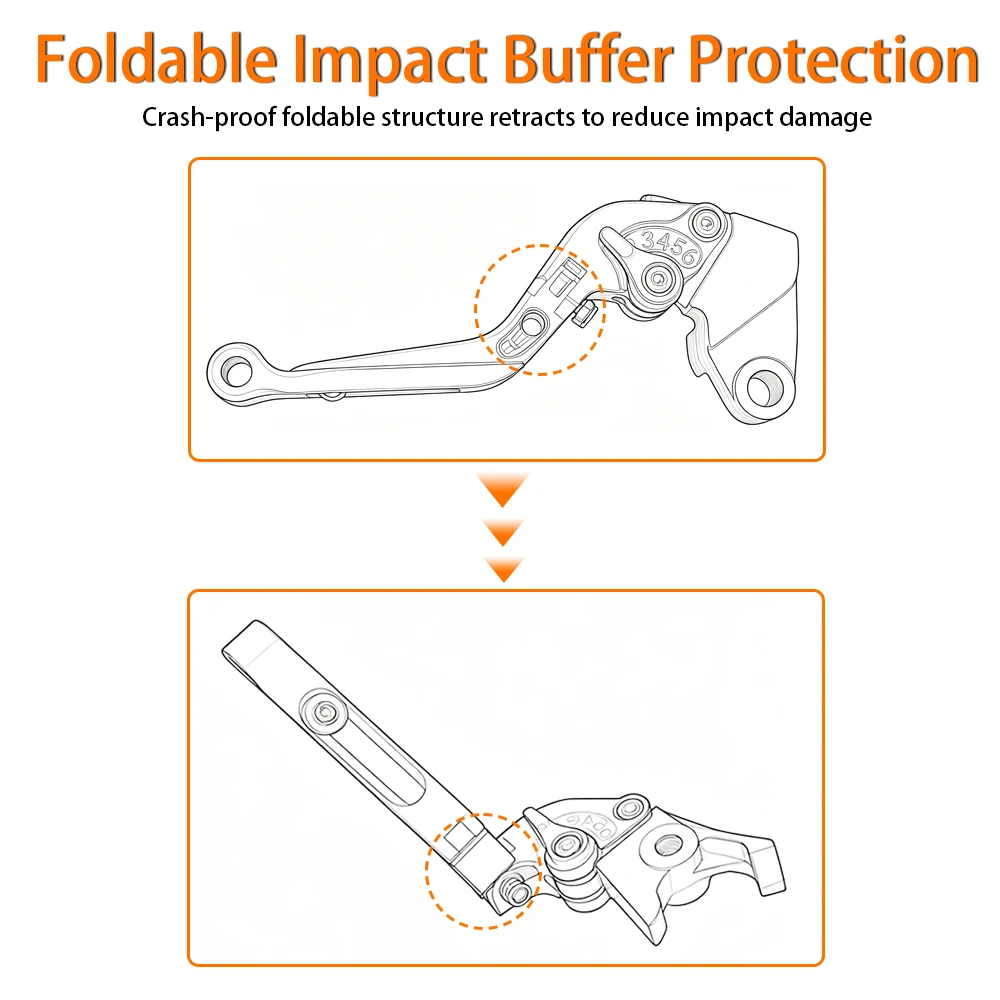 Fit For Kawasaki Z800 Z800E Z 800 E Version 2013 ‑ 2019 Motorcycle Accessories CNC Folding Extendable Brake Clutch Levers
